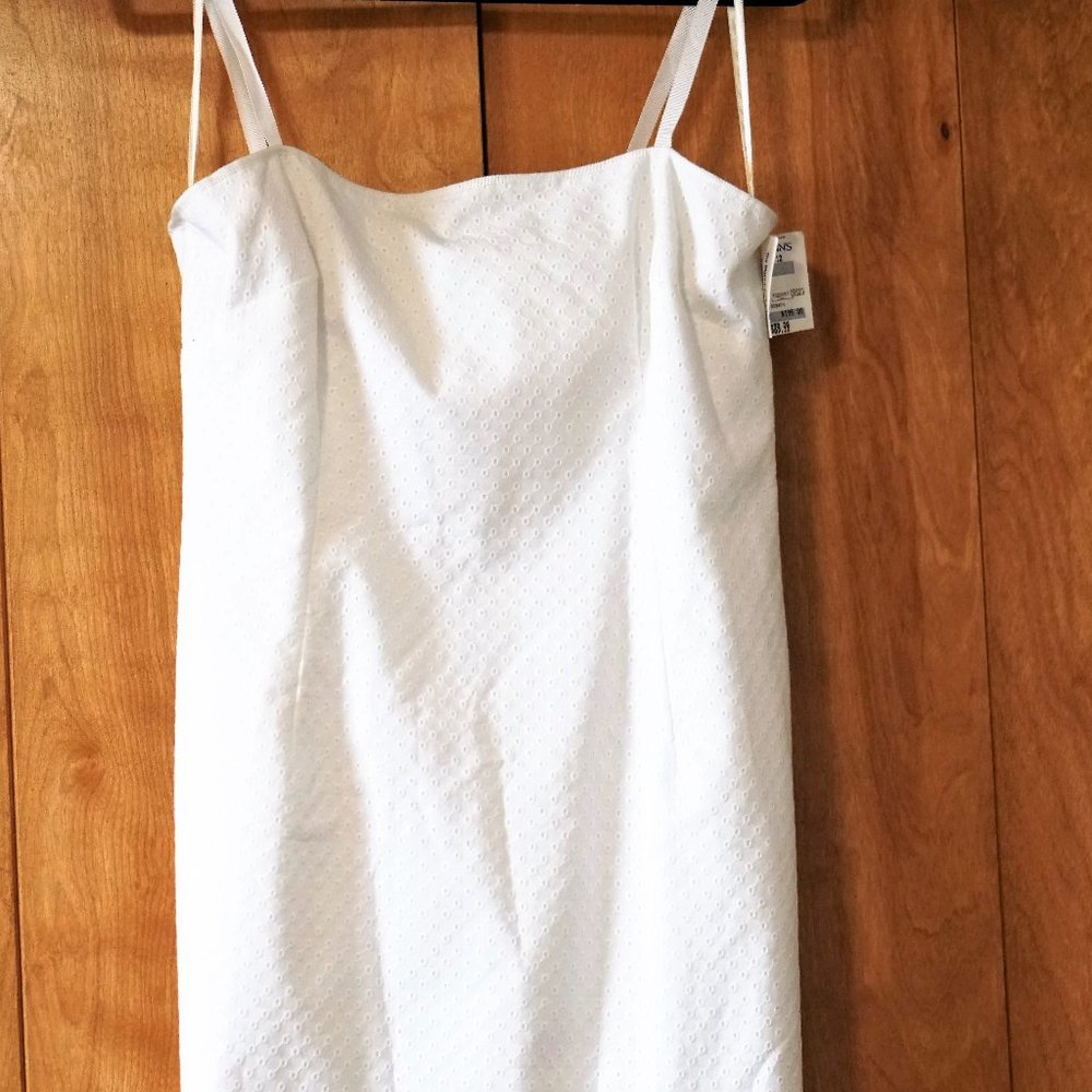 Adorable women's white eyelet sundress.